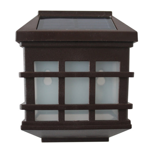 5180113 Solar Outdoor Waterproof Panes Wall Light(Warm Light) by bashfashion