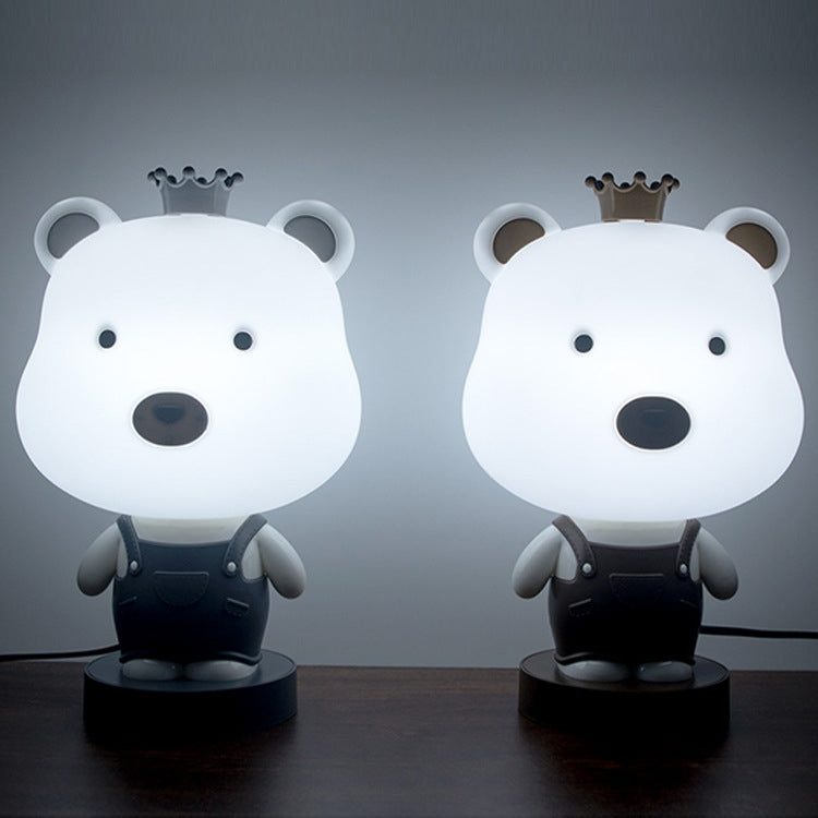 3W Cartoon Crown Pet USB Touch Control Night Light(Bear Gray) by bashfashion