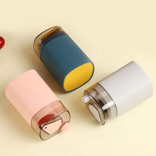 MS-263 Press Toothpick Box Kitchen Gadget(Blue Yellow) by bashfashion