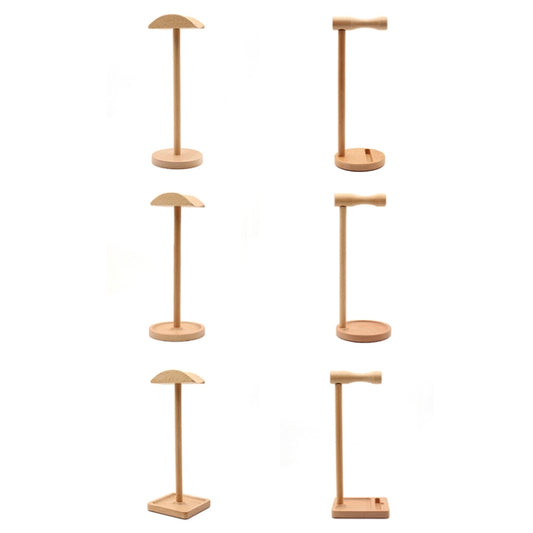 AM-EJZJ001 Desktop Solid Wood Headset Display Stand, Style: E by bashfashion