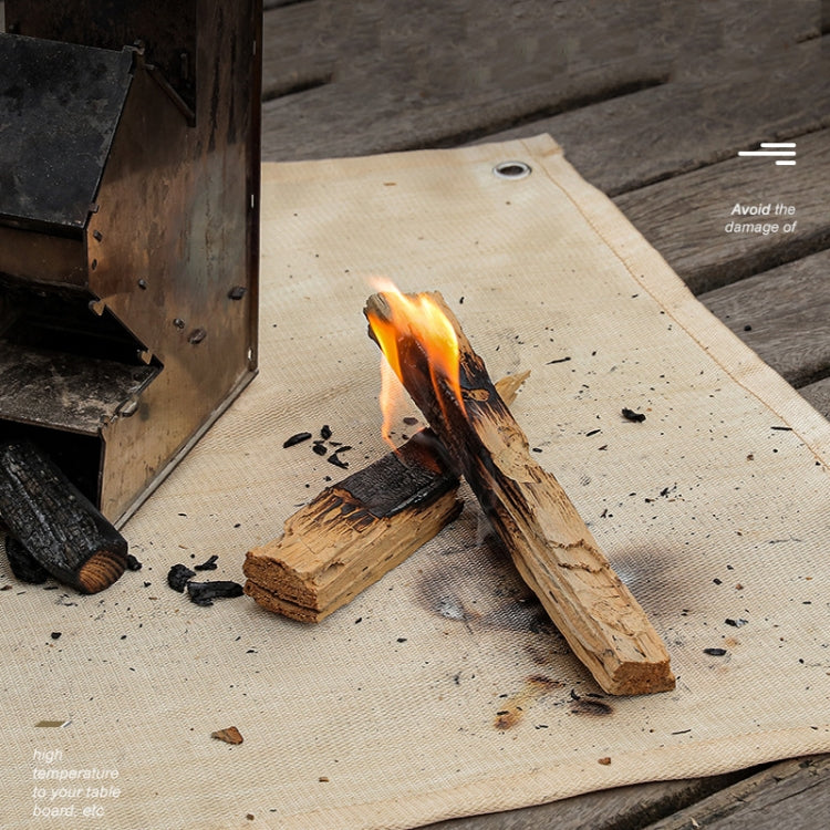 Outdoor Camping Fiberglass Heat Insulation Pad Fireproof Cloth, Size: 56x80cm by bashfashion
