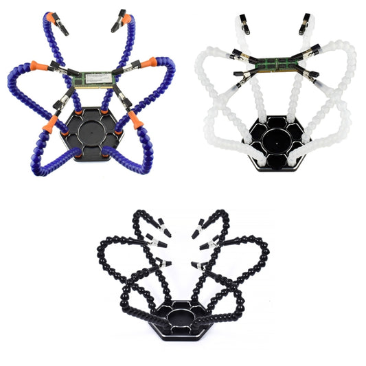 Six-Claw Alligator Clip Fixing Welding Station(HANTAI6 Blue) by bashfashion