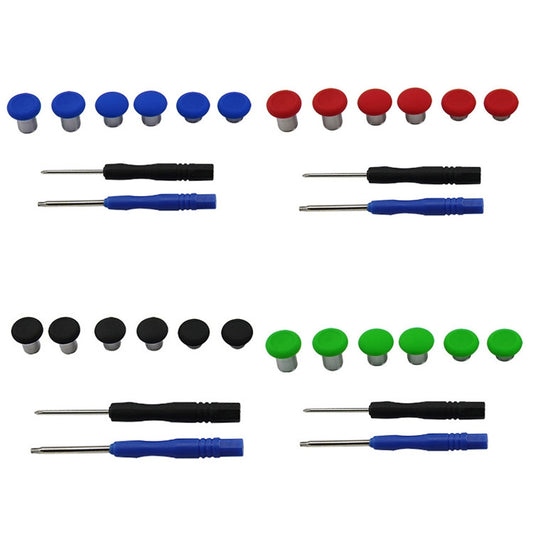 6 PCS Button Accessories For PS4 / Switch / Xbox One(Black) by bashfashion