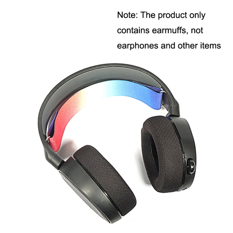 2pcs Sponge Headset Pad for Steelseries Arctis Pro / Arctis 3 / 5 / 7(Grey Leather) by bashfashion