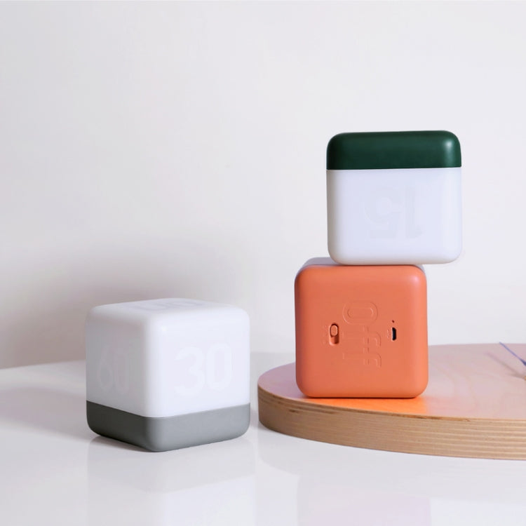 Square Flip Polyhedral Timing Night Light(Orange) by bashfashion