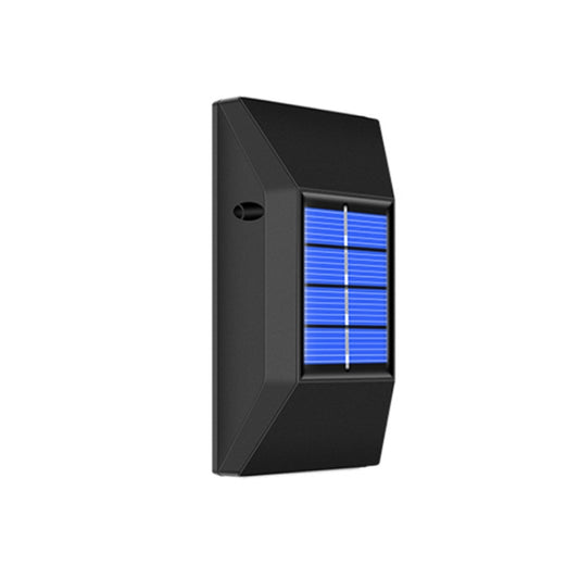 Outdoor Decorative Waterproof Solar Wall Light, Spec: 6 LEDs White Light by bashfashion