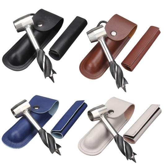 Outdoor Survival Punch Drill Bit Tool Set(Brown) by bashfashion