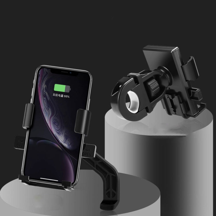 Y02 Electric Bike Mobile Phone Bracket, Style: Handlebar Installation by bashfashion