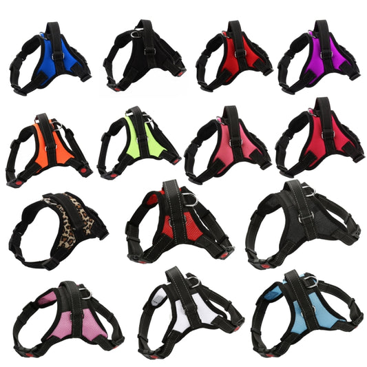 K9 Dog Adjustable Chest Strap, Size: M(Leopard) by bashfashion