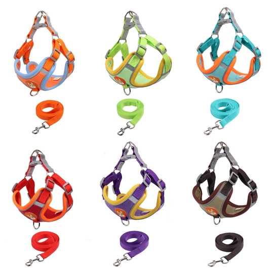 BL-867 Pet Chest Straps Reflective Dog Traction Rope, Size: XL(Purple) by bashfashion