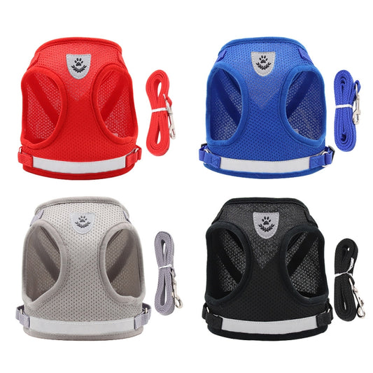 BL-844 Pet Chest Straps Reflective Breathable Dog Rope, Size: L(Blue) by bashfashion