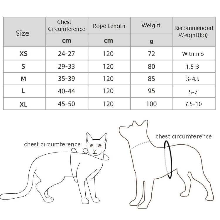 BL-844 Pet Chest Straps Reflective Breathable Dog Rope, Size: XL(Red) by bashfashion