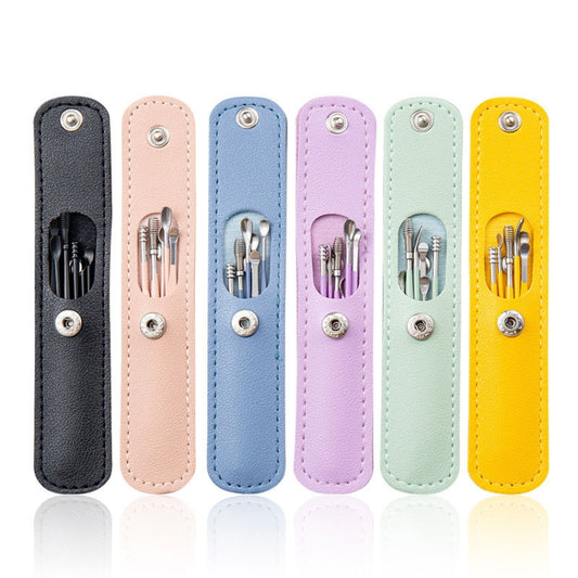 6 In 1 Stainless Steel Spring Spiral Portable Ear Pick, Specification: Yellow by bashfashion