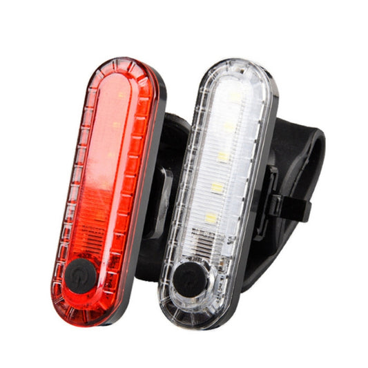 Bicycle Charging Waterproof Warning Light(White) by bashfashion