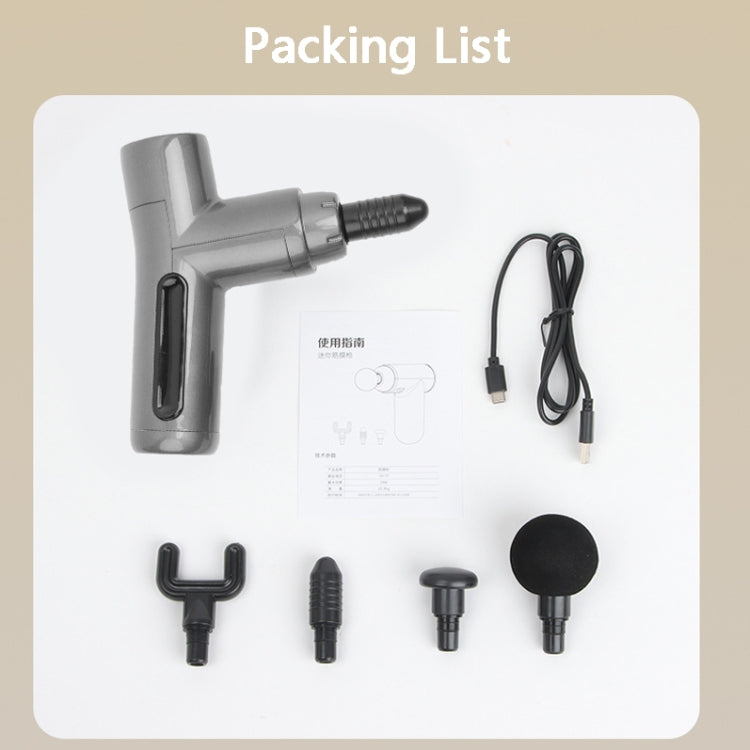 JM-09 Brushless Mini Massage Vibration Fascia Gun(Grey) by bashfashion