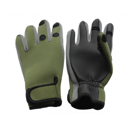 SKD-1102 Outdoor Bicycle Sports Fishing Gloves, Size: L(Green) by bashfashion