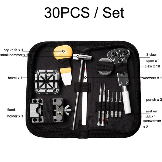 30 PCS / Set Watch Repair And Disassembly Tool Set by bashfashion