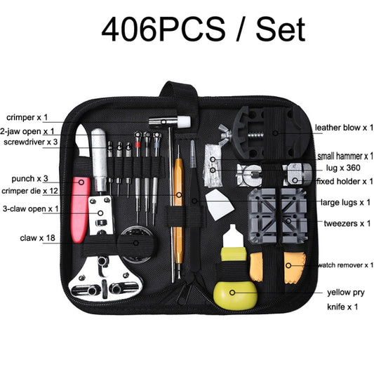 406 PCS / Set Watch Repair And Disassembly Tool Set by bashfashion