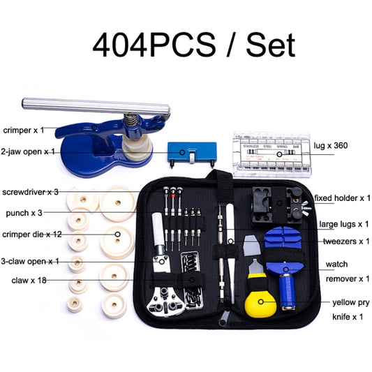 404 PCS / Set Watch Repair And Disassembly Tool Set by bashfashion