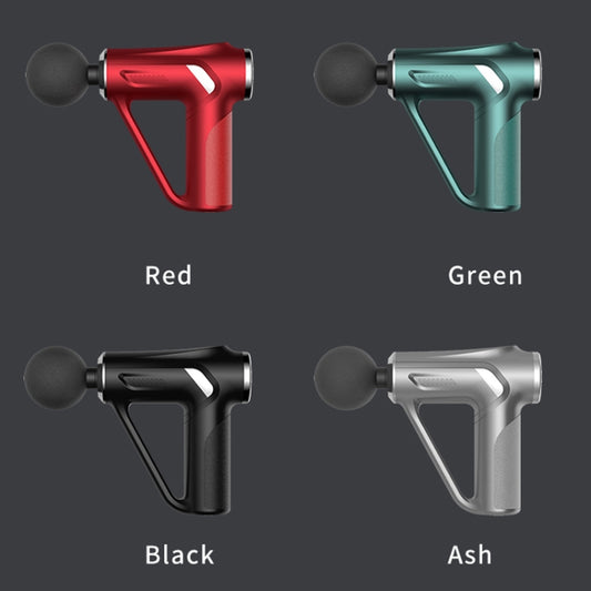 HB-008 Triangular Electric Fascia Gun Body Massage Gun, Specification: Button Style(Silver) by bashfashion