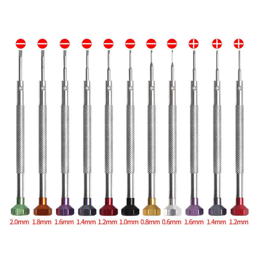 3 PCS LSD5075 Color Screwdriver Watch Repair Tool, Model: 2.0mm Word by bashfashion