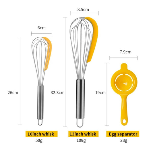 3 in 1 Household Multifunctional Manual Egg Beater Cream Whisk by bashfashion