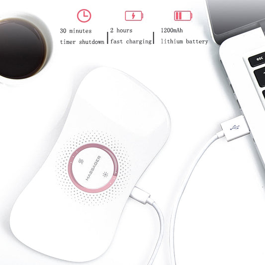 Electric Heating Uterus Warming Belt, Specification: English(White) by bashfashion