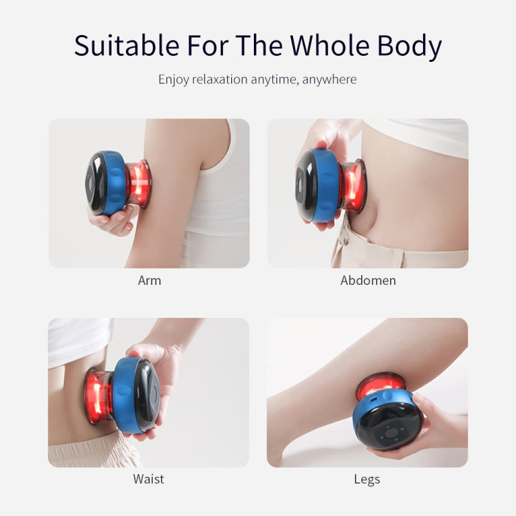 6-speed Charging Electric Cupping Massage Device(Blue) by bashfashion