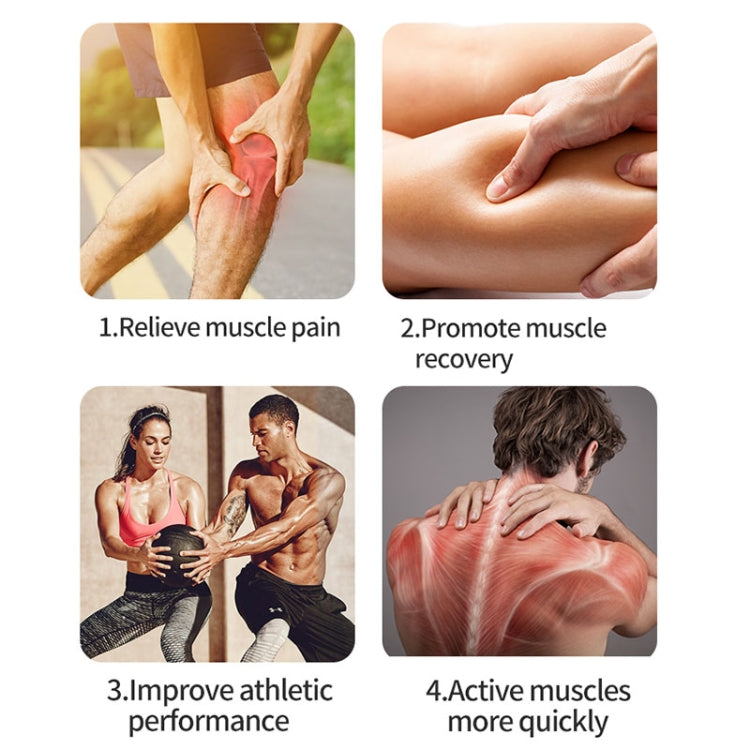 BG-128 6-speed Mini Convenient Massage Gun With 6 Massage Heads,CN Plug(Back) by bashfashion