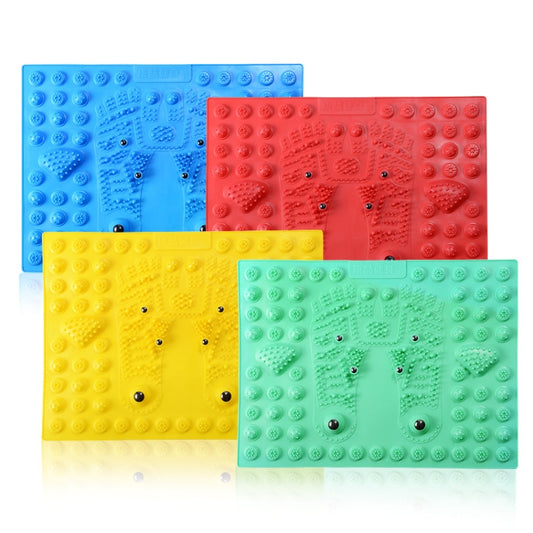 Fitness Toe Pressing Board Foot Magnetic Therapy Massage Pad(Blue) by bashfashion