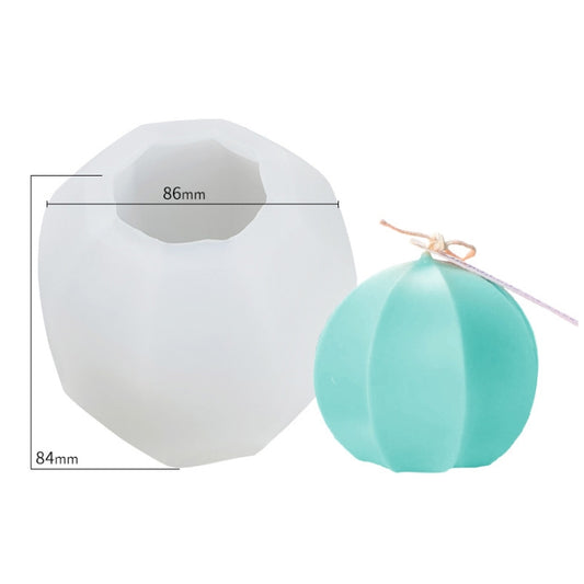 Scented Candle Silicone Mold DIY Handmade Soap Mold, Specification: Lantern by bashfashion