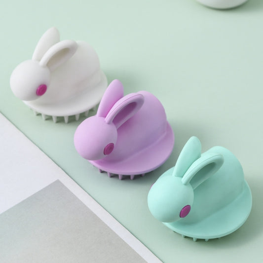 Cute Rabbit Shaped Silicone Shampoo Brushh(Pink) by bashfashion