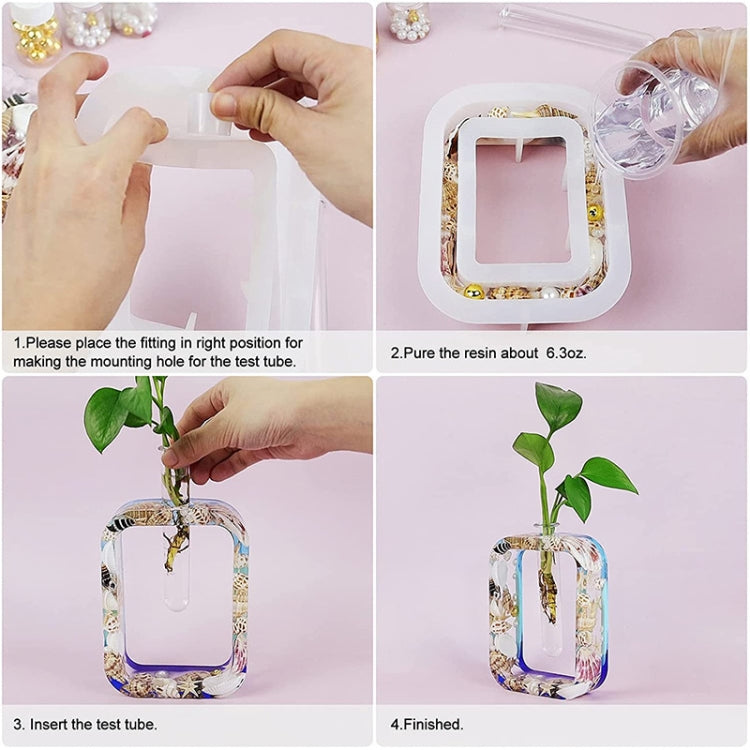 DIY Vase Epoxy Mould Simple Vase Make Tool, Specification: Irregular Circle by bashfashion