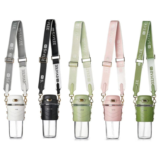 Saylee 500ML Portable Tritan Straw Cup(Light Green) by bashfashion