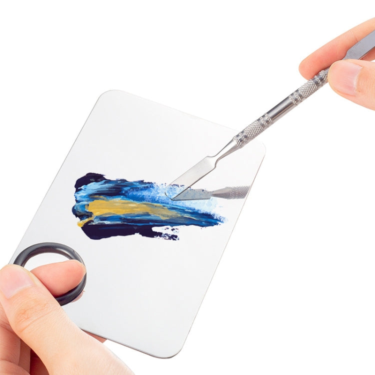 Stainless Steel Nail Makeup Palette With Toning Stick, Specification: Black Small by bashfashion