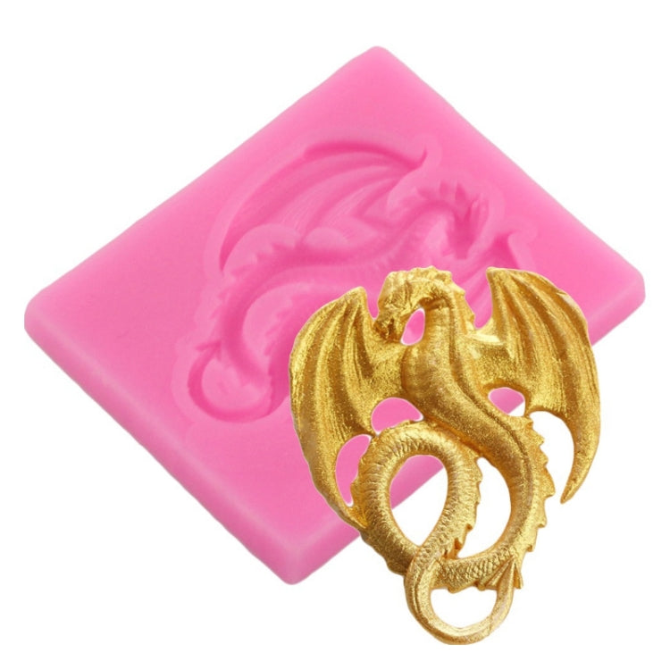 2 PCS Pterodactyl Chocolate Cake Clay Decoration DIY Silicone Mold(Large Pink) by bashfashion