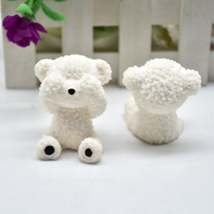 DIY Stereo Bear Aroma Cake Baking Silicone Mold(With Tail Covering Eyes Bear) by bashfashion