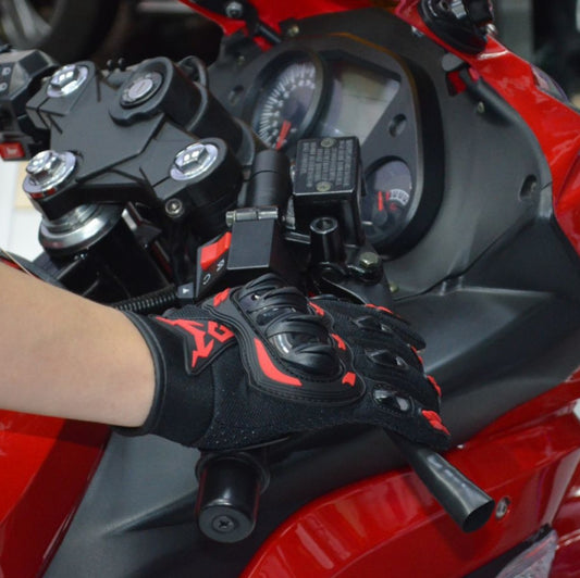 MOTOCENTRIC 13-MC-010 Touch Screen Motorcycle Breathable Gloves, Specification: L(Red) by MOTOCENTRIC