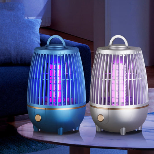LED Mosquito Killer Lamp Home Photocatalyst USB Mushroom Mosquito Killer(Blue) by bashfashion