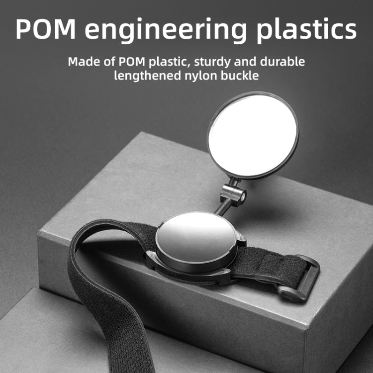 Bicycle Rearview Mirror With Wristband 360 Degree Rotating Mirror by bashfashion