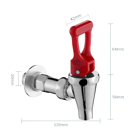 Insulation Bucket Faucet Milk Tea Water Mouth, Style: Pressing Switch Double Section 4 Points by bashfashion