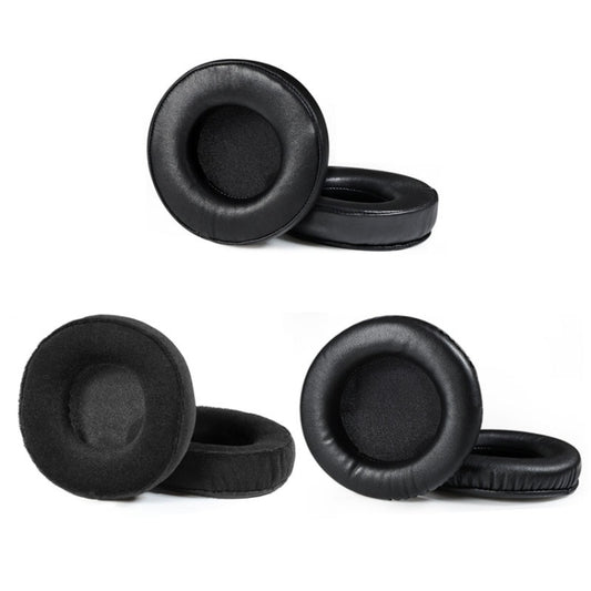 2 PCS Earmuffs for Audio-Technica AD1000X AD2000X AD900X AD700X,Style: Black Protein Skin by bashfashion