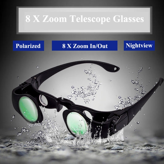 8x Fishing Binoculars Zoomable Telescope Glasses ,Style: Telescope+Yellow Clip by bashfashion