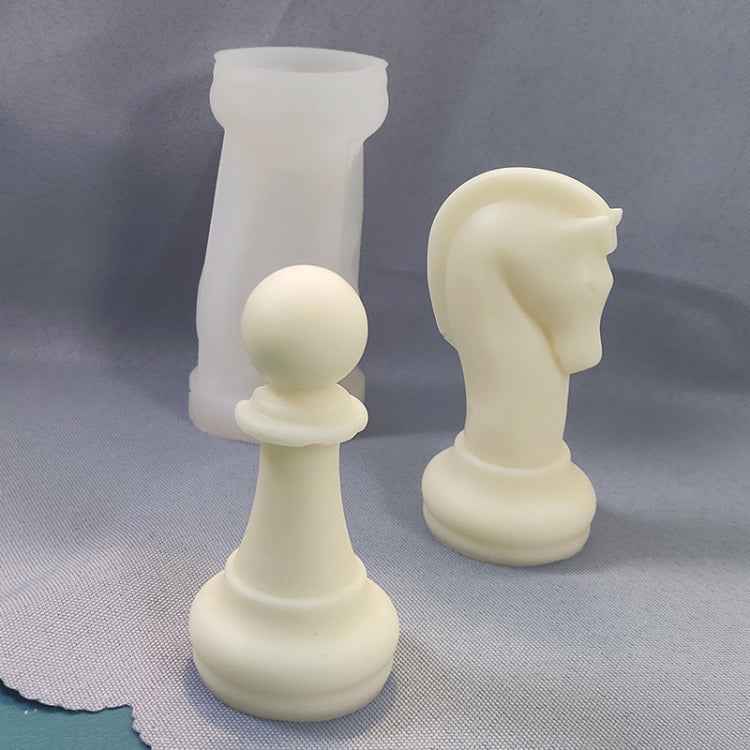 2 PCS Chess Aromatherapy Candle Silicone Mold Crystal Epoxy Mold, Specification: Rook LZ-21 by bashfashion