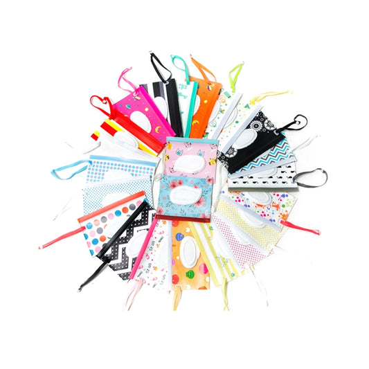 Baby EVA Wet Wipes Bag Portable Flip Removable Sanitary Wet Wipes Bag(Big Round Ball) by bashfashion