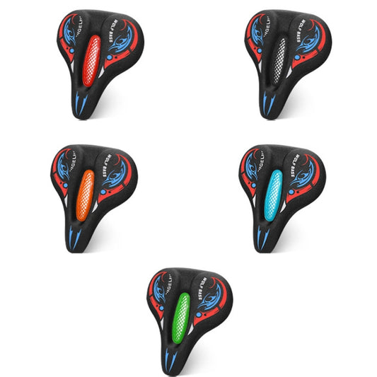 Bicycle Seat Cover Thickened Silicone Shock-absorbing Saddle Cover(Blue) by bashfashion