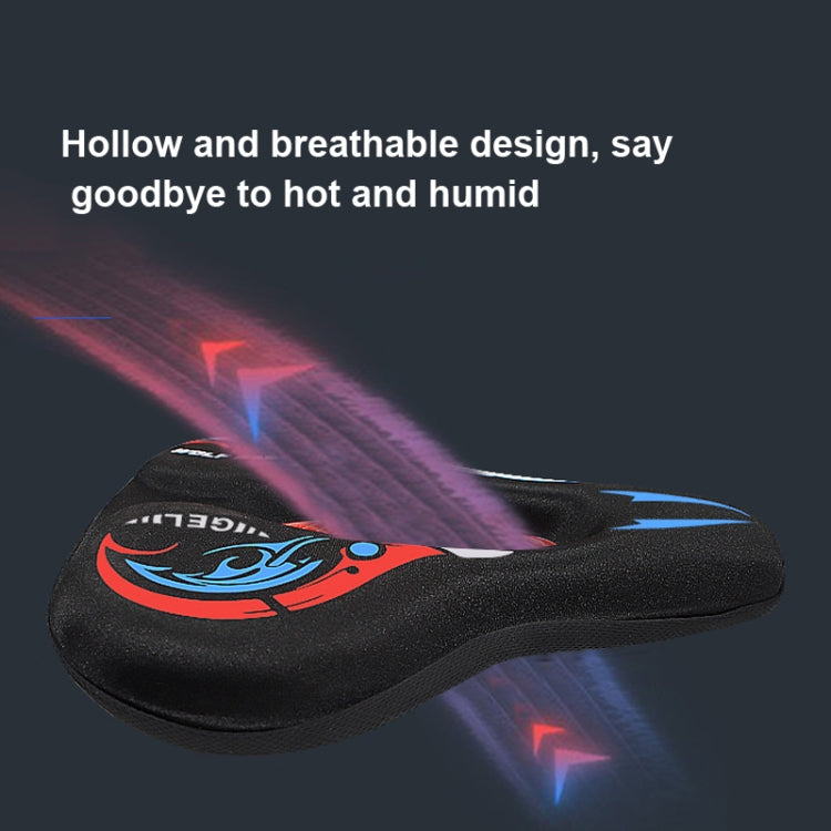 Bicycle Seat Cover Thickened Silicone Shock-absorbing Saddle Cover(Red) by bashfashion