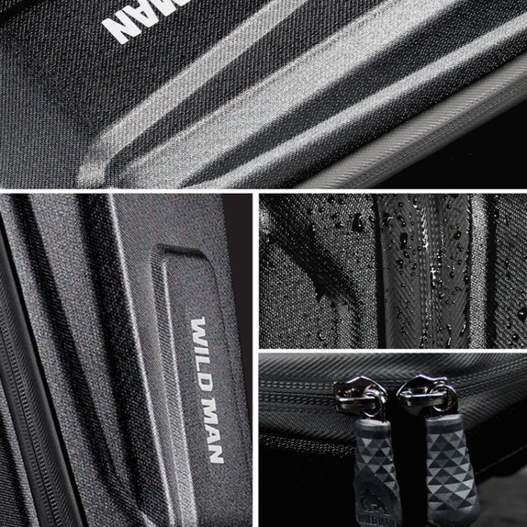 WILD MAN TS8 EVA Hard Shell Scooter Head Bag, Size: L(Black) by WILD MAN