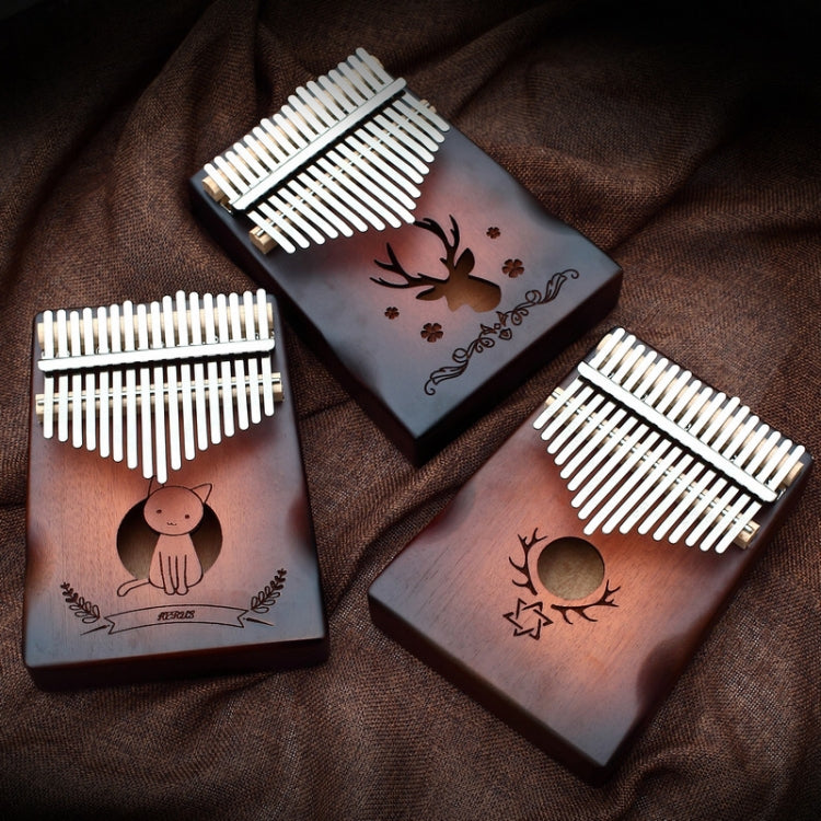 17-tone Radian Design Portable Finger Piano(Couple Deer) by bashfashion