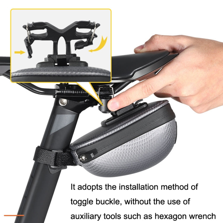 WEST BIKING Bicycle Mini Hardshell Tail Bag Saddle Bag(Black) by WEST BIKING